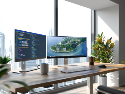 Topbiz Inside | Bureau télétravail 2 écrans : réussir son installation